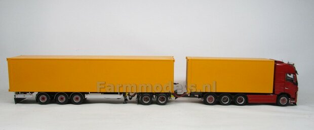 Bakopbouw 90x82.5x235mm met normale openslaande deuren Universeel t.b.v. vrachtwagen Chassis BOUWKIT  1:32   (HTD)