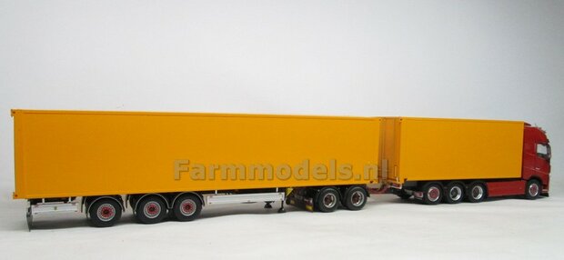 Bakopbouw 90x82.5x235mm met normale openslaande deuren Universeel t.b.v. vrachtwagen Chassis BOUWKIT  1:32   (HTD)