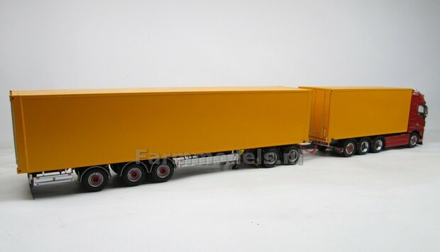 Bakopbouw 90x82.5x235mm met normale openslaande deuren Universeel t.b.v. vrachtwagen Chassis BOUWKIT  1:32   (HTD)