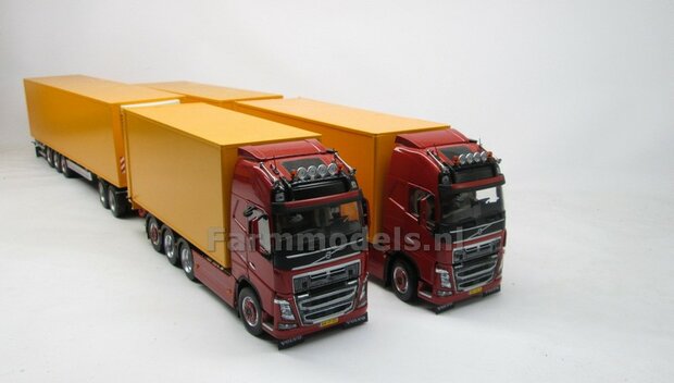 Bakopbouw 90x82.5x235mm met normale openslaande deuren Universeel t.b.v. vrachtwagen Chassis BOUWKIT  1:32   (HTD)