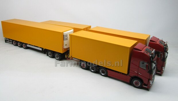 Bakopbouw 90x82.5x235mm met normale openslaande deuren Universeel t.b.v. vrachtwagen Chassis BOUWKIT  1:32   (HTD)