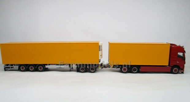 Bakopbouw 90x82.5x235mm met normale openslaande deuren Universeel t.b.v. vrachtwagen Chassis BOUWKIT  1:32   (HTD)