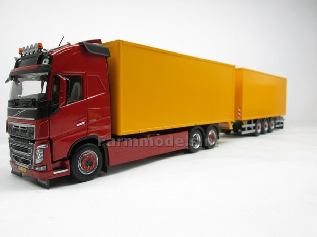 Bakopbouw 90x82.5x235mm met normale openslaande deuren Universeel t.b.v. vrachtwagen Chassis BOUWKIT  1:32   (HTD)