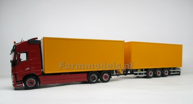 Bakopbouw 90x82.5x235mm met normale openslaande deuren Universeel t.b.v. vrachtwagen Chassis BOUWKIT  1:32   (HTD)