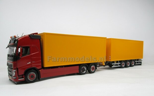 Bakopbouw 90x82.5x235mm met normale openslaande deuren Universeel t.b.v. vrachtwagen Chassis BOUWKIT  1:32   (HTD)