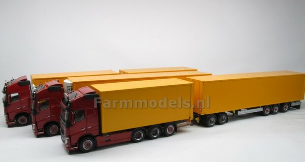 Bakopbouw 90x82.5x235mm met normale openslaande deuren Universeel t.b.v. vrachtwagen Chassis BOUWKIT  1:32   (HTD)