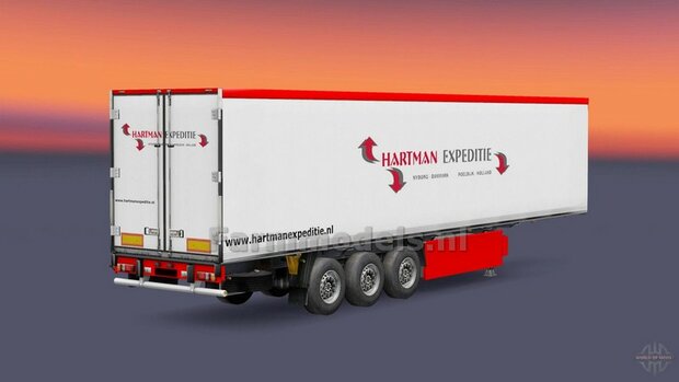 Bakopbouw 90x82.5x235mm met normale openslaande deuren Universeel t.b.v. vrachtwagen Chassis BOUWKIT  1:32   (HTD)