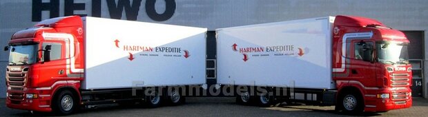 Bakopbouw 90x82.5x235mm met normale openslaande deuren Universeel t.b.v. vrachtwagen Chassis BOUWKIT  1:32   (HTD)