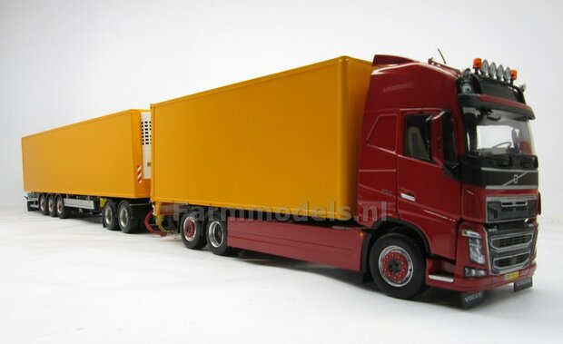 Bakopbouw met HARMONICA openslaande deuren Universeel t.b.v. LZV vrachtwagen Chassis BOUWKIT  1:32   (HTD) 