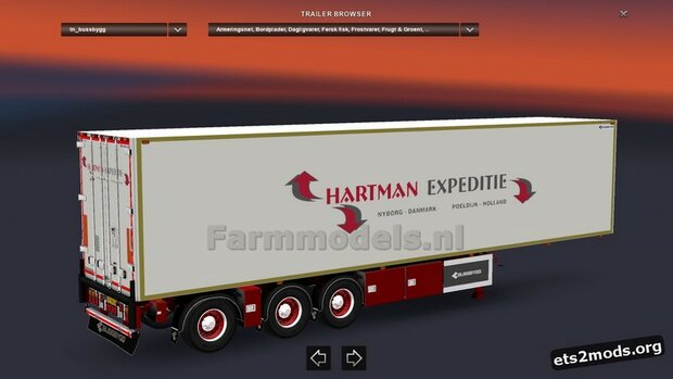 Bakopbouw met HARMONICA openslaande deuren Universeel t.b.v. LZV vrachtwagen Chassis BOUWKIT  1:32   (HTD) 