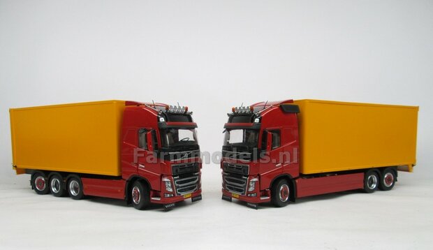 Bakopbouw met HARMONICA openslaande deuren Universeel t.b.v. LZV vrachtwagen Chassis BOUWKIT  1:32   (HTD) 