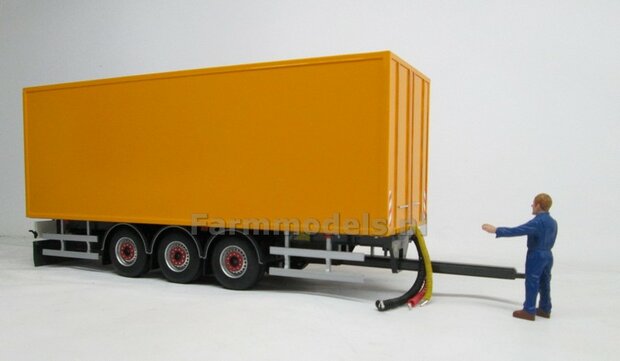 Ondertrekhaak o.a. geschikt voor de Pacton trailers MarGe models/ Universeel Chassis BOUWKIT  1:32   (HTD)    