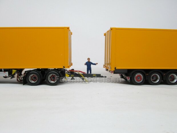 Openslaande deuren 83.4mm x 90mm o.a. t.b.v. Pacton trailers MarGe models BOUWKIT  1:32   (HTD)    