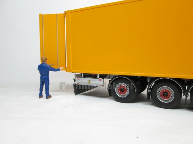 Openslaande deuren 83.4mm x 90mm o.a. t.b.v. Pacton trailers MarGe models BOUWKIT  1:32   (HTD)    