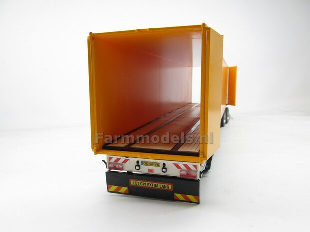 Openslaande deuren 83.4mm x 90mm o.a. t.b.v. Pacton trailers MarGe models BOUWKIT  1:32   (HTD)    