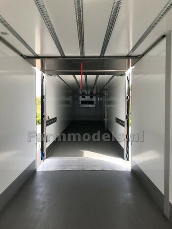HARMONICA openslaande deuren 83.4mm x 90mm o.a. t.b.v. Pacton trailers MarGe models BOUWKIT  1:32   (HTD)    