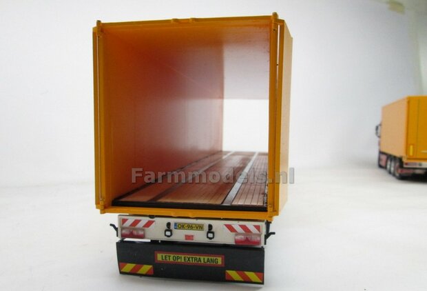 HARMONICA openslaande deuren 83.4mm x 90mm o.a. t.b.v. Pacton trailers MarGe models BOUWKIT  1:32   (HTD)    