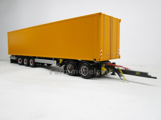 Tandemas dolly t.b.v. LZV (Lange Zware Voertuigen) vrachtwagen combinatie, passend o.a. onder de MarGe models trailers 1:32  (HTD)    