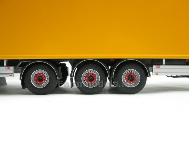 Tandemas dolly t.b.v. LZV (Lange Zware Voertuigen) vrachtwagen combinatie, passend o.a. onder de MarGe models trailers 1:32  (HTD)    