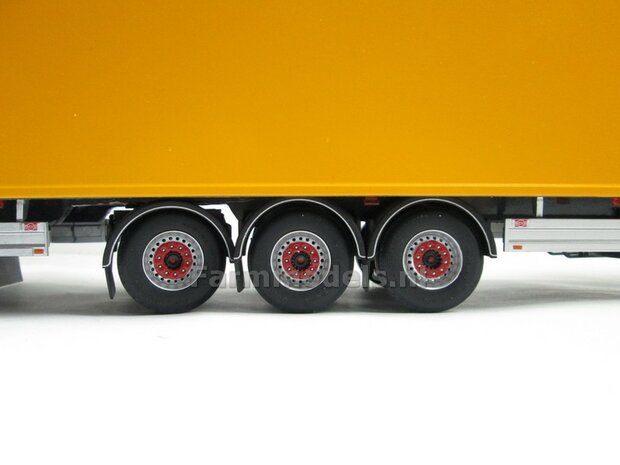 Tandemas dolly t.b.v. LZV (Lange Zware Voertuigen) vrachtwagen combinatie, passend o.a. onder de MarGe models trailers 1:32  (HTD)    