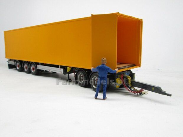 Tandemas dolly t.b.v. LZV (Lange Zware Voertuigen) vrachtwagen combinatie, passend o.a. onder de MarGe models trailers 1:32  (HTD)    