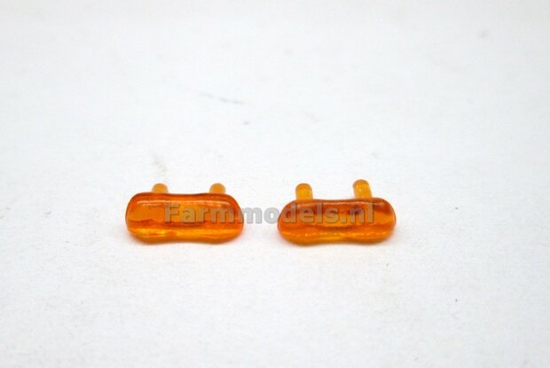 2x Zwaailamp Balk 8 x 2.6 mm oranje/ zwaailicht 1:32  SUPERSALE LAST ONES