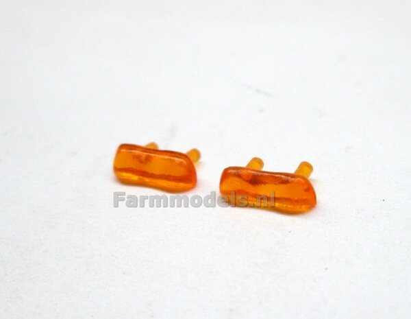 2x Zwaailamp Balk 8 x 2.6 mm oranje/ zwaailicht 1:32  SUPERSALE LAST ONES