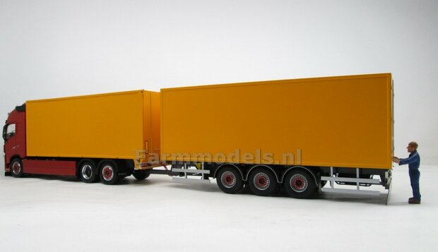 2x Sideskirt set LONG, 21mm x 125 mm, BLANK geleverd, o.a. geschikt voor de Volvo FH16 MarGemodels, 1:32    
