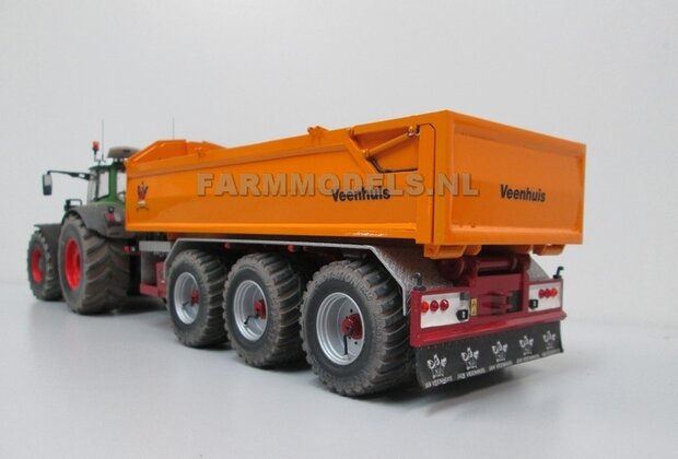 Jan Veenhuis zand bak t.b.v. 3 asser haakarm Carrier Bouwpakket 1:32, Farmmodels Premium line series (HTD)