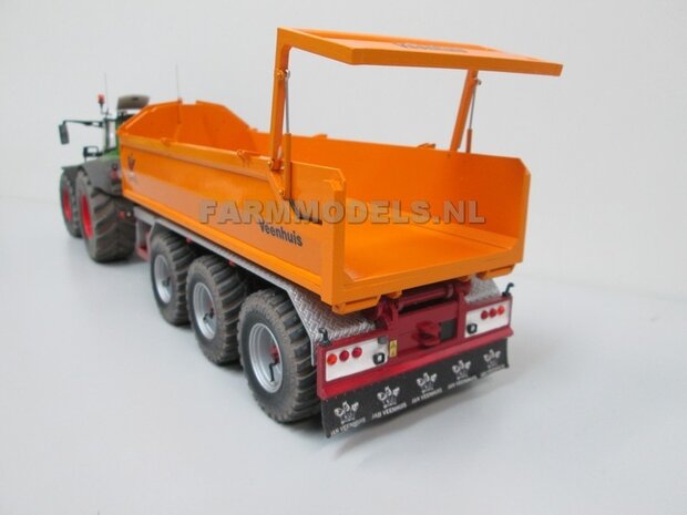 Jan Veenhuis zand bak t.b.v. 3 asser haakarm Carrier Bouwpakket 1:32, Farmmodels Premium line series (HTD)