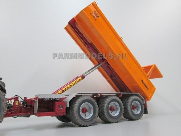 Jan Veenhuis zand bak t.b.v. 3 asser haakarm Carrier Bouwpakket 1:32, Farmmodels Premium line series (HTD)