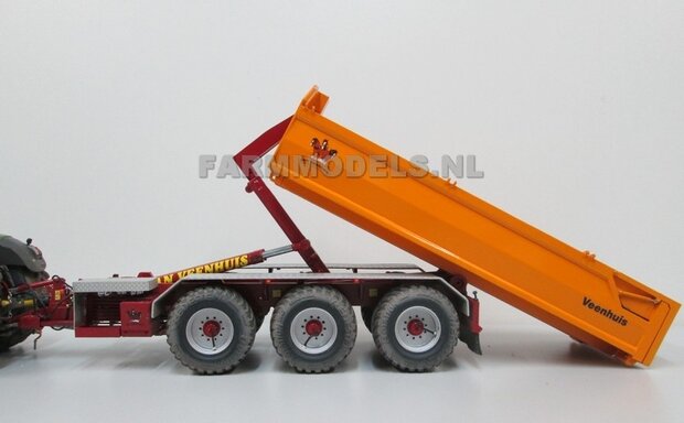 Jan Veenhuis zand bak t.b.v. 3 asser haakarm Carrier Bouwpakket 1:32, Farmmodels Premium line series (HTD)