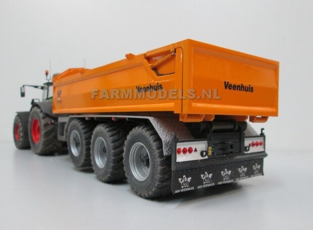 Jan Veenhuis zand bak t.b.v. 3 asser haakarm Carrier Bouwpakket 1:32, Farmmodels Premium line series (HTD)