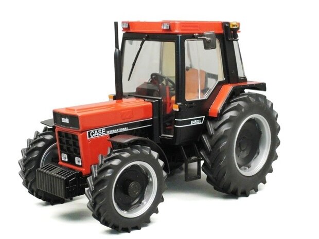 Case-IH 845XL  4WD ROOD/ZWART, zwarte velgplaten 1:32 Replicagri REP129