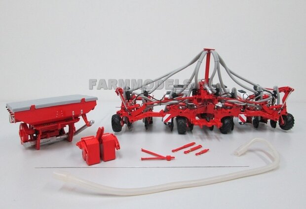 COMBI SET SIMPLE: KUHN Maxima 2 8 RX 8 rijer zaaimachine + ZAAISLANG + TF 1500 Fronttank 1:32 UH4127COMBI   