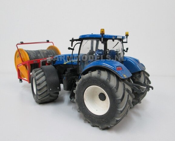 2x Michelin 1050 Band &Oslash; 61.5 mm Oprek Groot + aluminium velgen, geschikt voor o.a. New Holland T7.270 van ROS 1:32                   