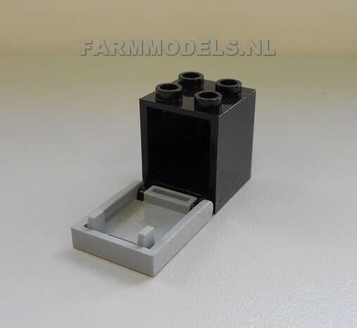 Opbergkist Lego (wit/grijs/zwart/rood) gereedschapkist