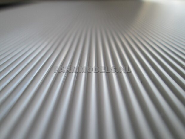 2x Damwandplaat modern motief, fijne groef Plastic white 19x30,5 cm 