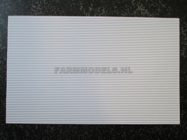 2x Damwandplaat modern motief, fijne groef Plastic white 19x30,5 cm  JTT-97403  