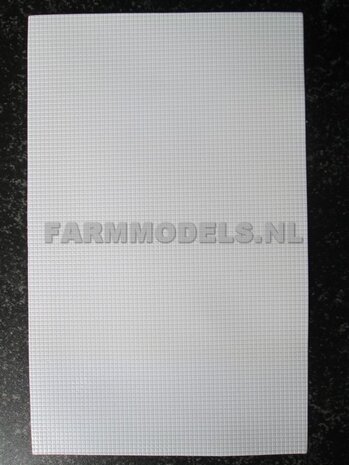 2x Plastic white, vierkant motief 19x30,5 cm  JTT-97416 