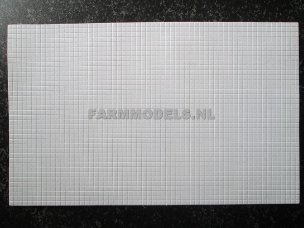 2x Plastic white, vierkant motief 19x30,5 cm  JTT-97417 