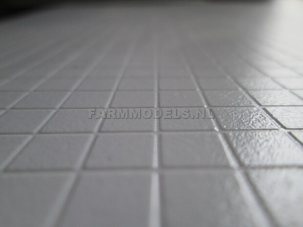 2x Plastic white, vierkant motief 19x30,5 cm  JTT-97418 