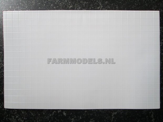 2x Plastic white, vierkant motief 19x30,5 cm  JTT-97419 