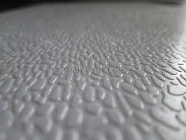 2x Plaat Natuursteen motief Plastic white 19x30,5 cm  JTT-97442