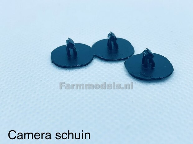 4x camera&#039;s SCHUINE uitvoering, geschikt o.a. voor machines, zelfrijders, traktoren en werktuigen, 1:32 Agri Modelbouw AM-03050