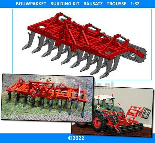 Evers Garron 5.1 Cultivator BOUWKIT opklapbaar, 1:32 