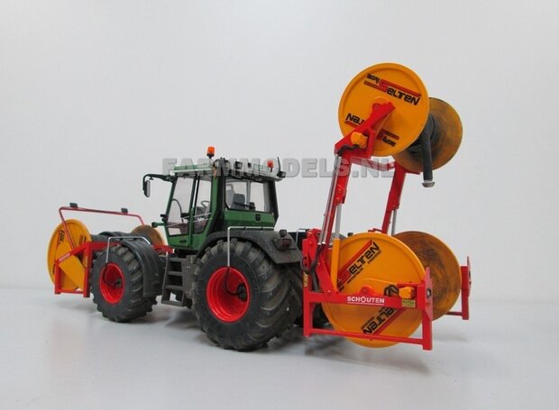 &Oslash; 53.5 x 32.3 mm: Fendt Xylon WeiseToys: 2x Lage Druk Brede Achteras banden + ALUMINIUM velgen BLANK geleverd 1:32 Farmmodels Custom Line Series