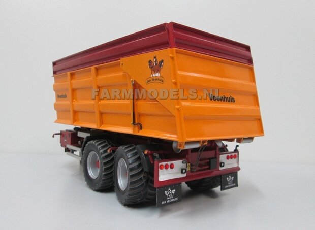 BOUWKIT: Jan Veenhuis Opzetschot t.b.v 2 asser haakarm Silagebak / landbouwbak Carrier 1:32 