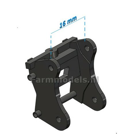 Snelwisselset BOUWKIT / connector set t.b.v. o.a. VOLVO EC350D Rupskraan IMC  1:32 (HTD)  