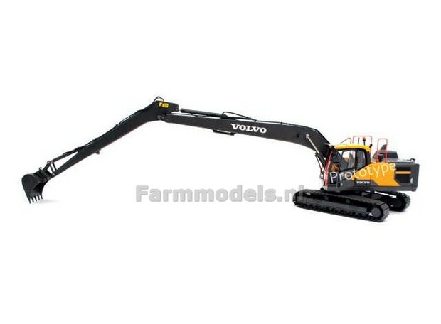 LONG REACH VOLVO EC220ELR rupskraan met 60 cm rupsen, standaard bak en S60 snelwissel / QC +FREE GIFT "VERBODEN"  1:32   AT3200118 